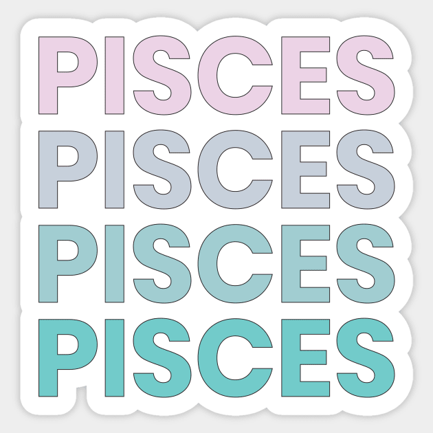 Pisces Sticker by gnomeapple